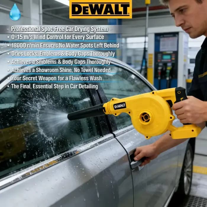 Souffleur et aspirateur sans fil Dewalt 2-en-1 : Outil électrique portable pour batteries