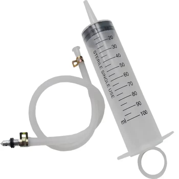 Kit d'outils de purge de frein de moto, seringue de 100 ml pour l'extraction et la purge de liquide de frein à disque hydraulique avec tuyau