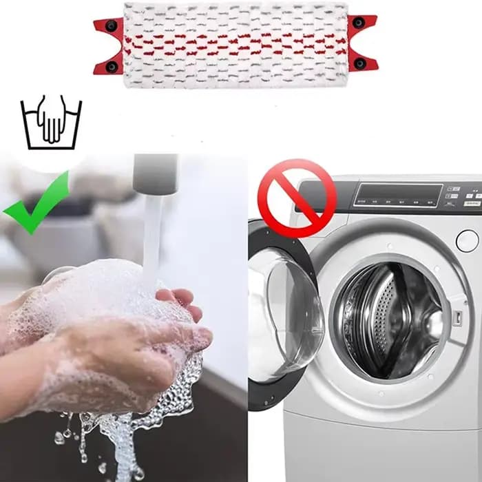 Tampons de vadrouille de sol en microfibre lavables et réutilisables pour tête
