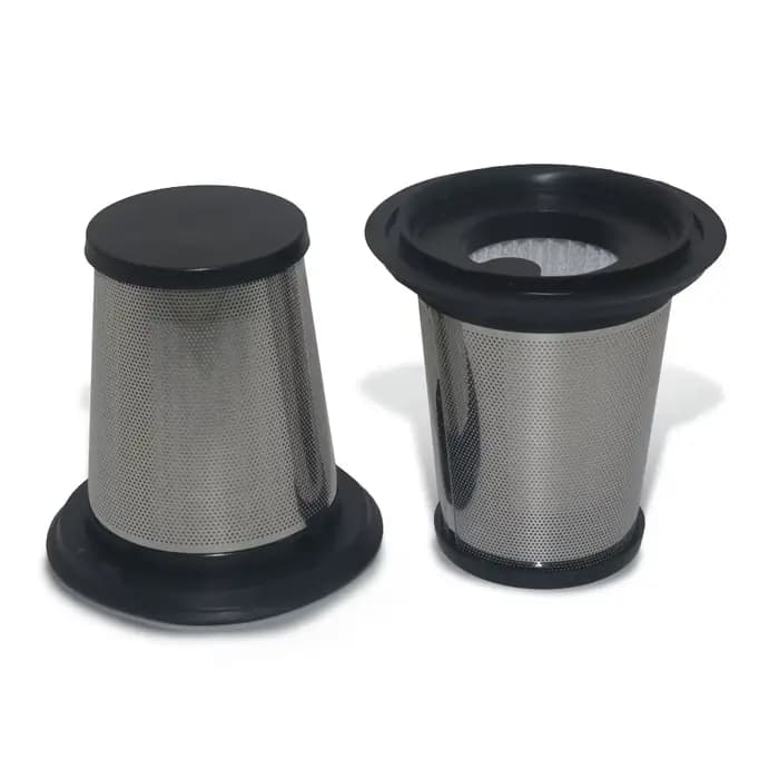 Élément filtrant pour aspirateur à capot en acier inoxydable