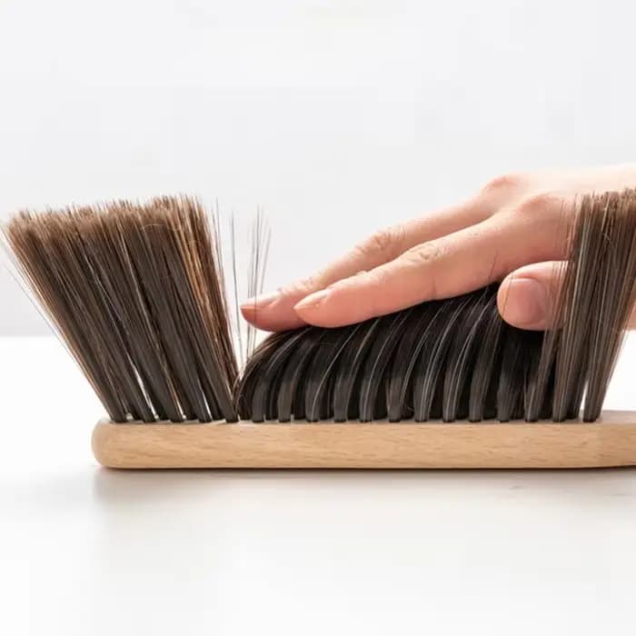 Brosse à poils en bois naturel