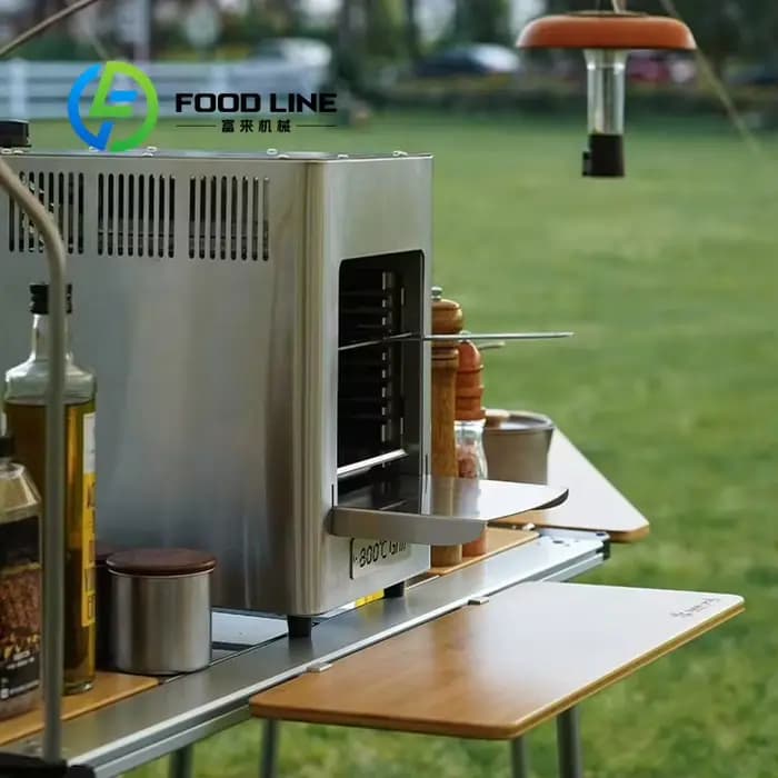 Four à steak portable à gaz haute température 800 degrés pour intérieur et extérieur, en acier inoxydable, machine à barbecue pour steak