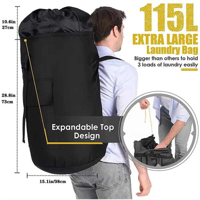 Sac à linge réglable et extensible