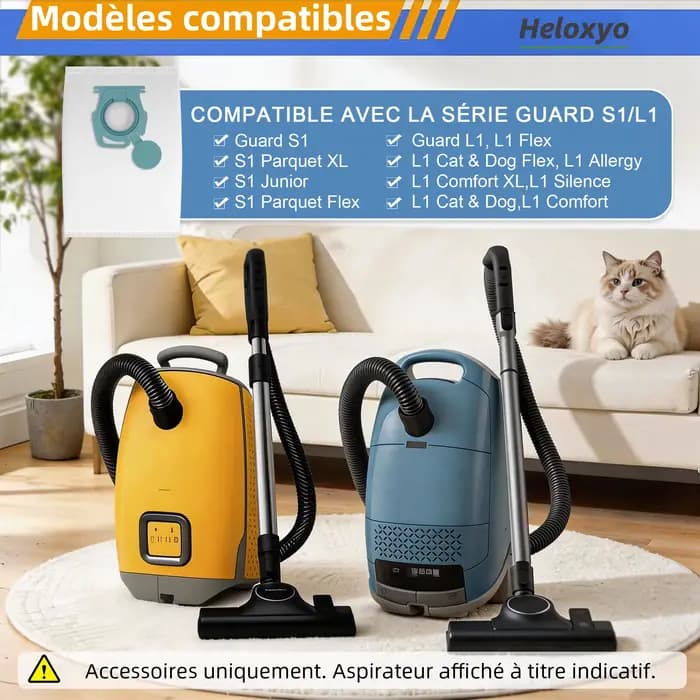 Sacs de rechange pour aspirateur HyClean Air TU