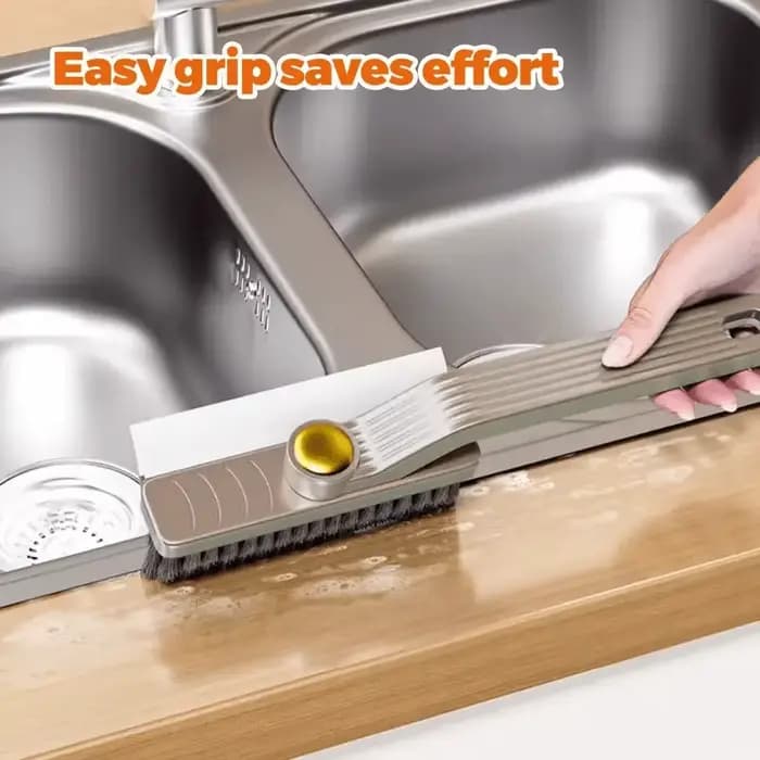 Brosse de nettoyage de carrelage polyvalente 3 en 1 360 ° Épurateur rotatif à poils durs pour sols