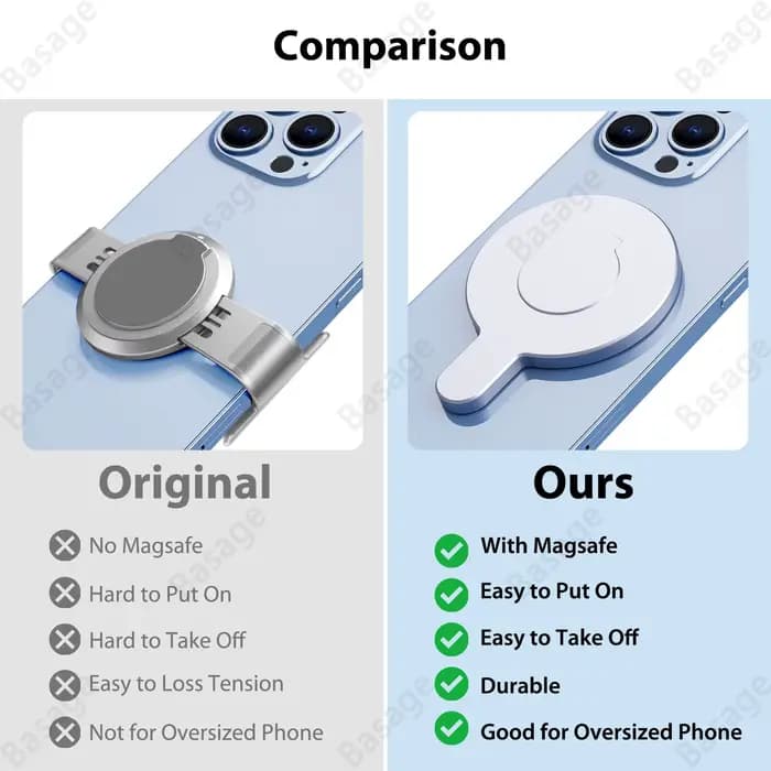 Adaptateur magnétique support de téléphone portable stabilisateur portatif accessoires à dégagement rapide pour DJI Osmo OM6 OM5 OM4 cardan pour Magsafe