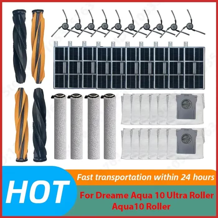 Pièces détachées pour aspirateur Dreame Aqua 10 Ultra Roller Aqua10 : brosse principale