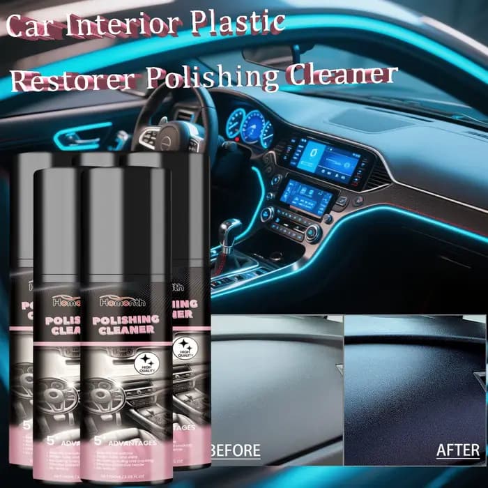 Nettoyant de polissage pour intérieur de voiture