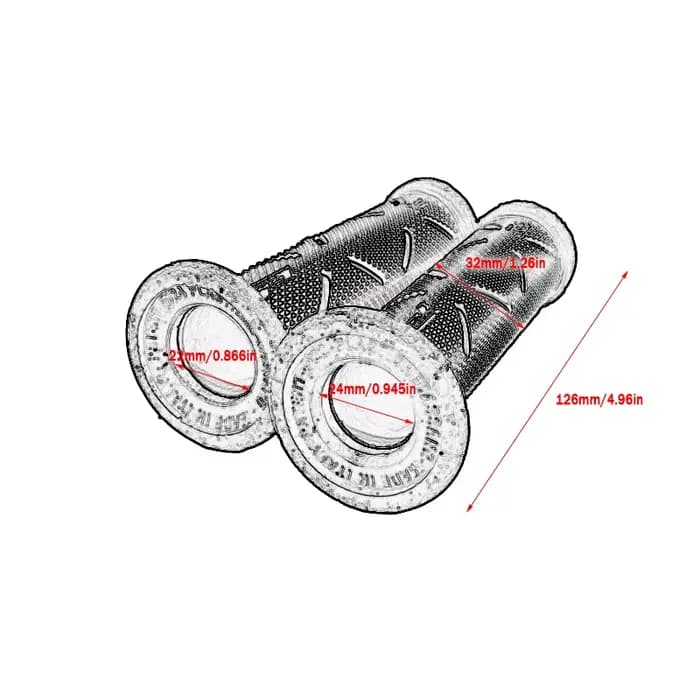 Poignées universelles de guidon de Moto de 22MM, accessoires de Modification en caoutchouc, poignées de Moto pour Honda Suzuki Ducati Benelli