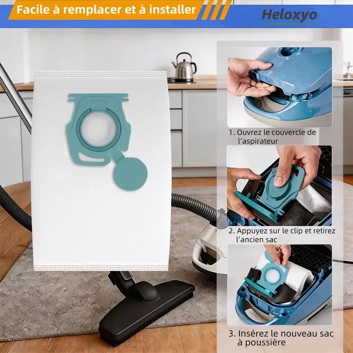 Sacs de rechange pour aspirateur HyClean Air TU