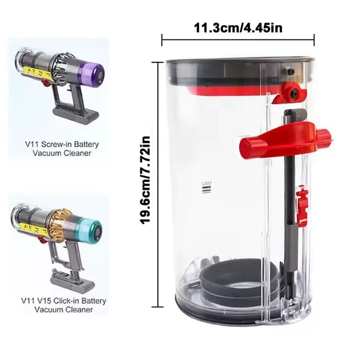 Grand bac à poussière pour aspirateur Dyson V11 V15 SV14 SV15 SV22
