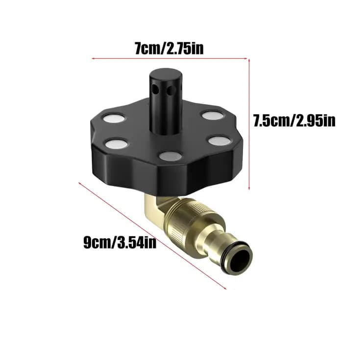 Nettoyeur de châssis avec buse et outils de rinçage magnétique