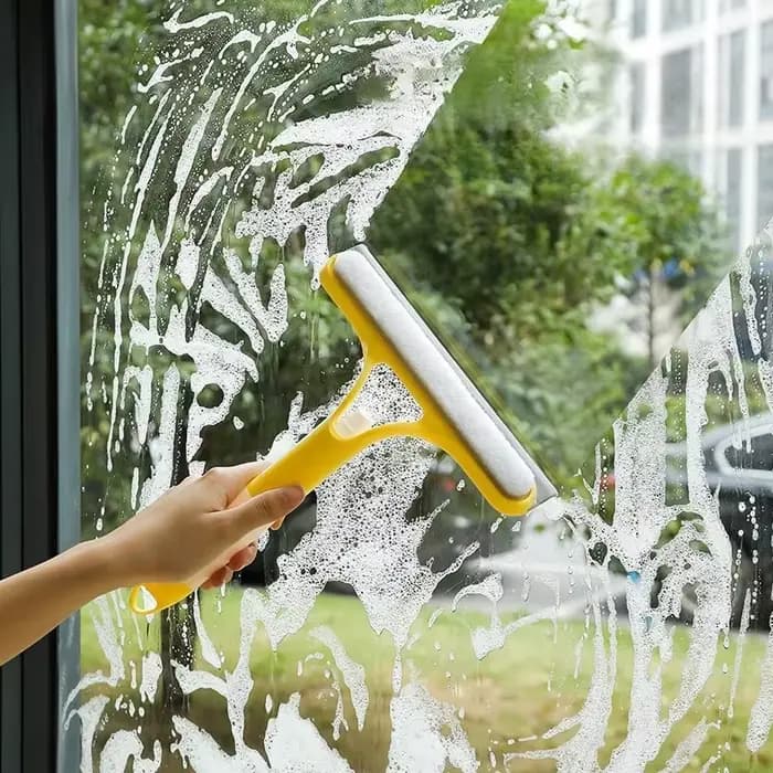 Nettoyeur de vitres multifonctionnel 3 en 1 avec brosse Double face