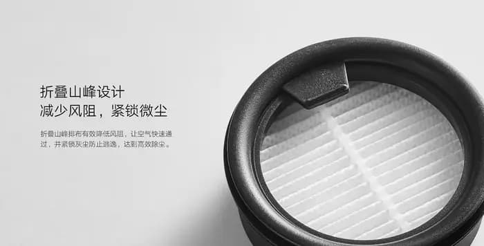 Xiaomi Mijia filtre d'aspirateur de voiture forte aspiration trois-en-un collecteur de poussière profonde