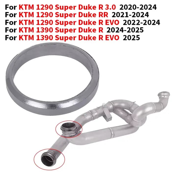Pour KTM 1290 Super Duke R 3.0 RR 2020-2024 pour KTm 1290 Super Duke R EVO KTM 1390 Super Duke R EVO accessoire d'échappement de moto