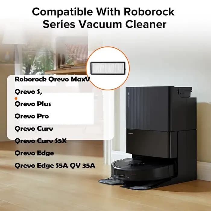 Filtres lavables d'origine Roborock Qrevo MaxV/Qrevo S/Qrevo Plus pour aspirateurs robots