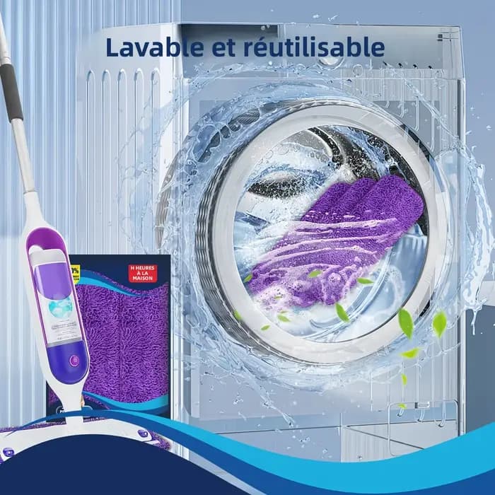 Tampons de vadrouille réutilisables en microfibre pour Swiffer PowerMop