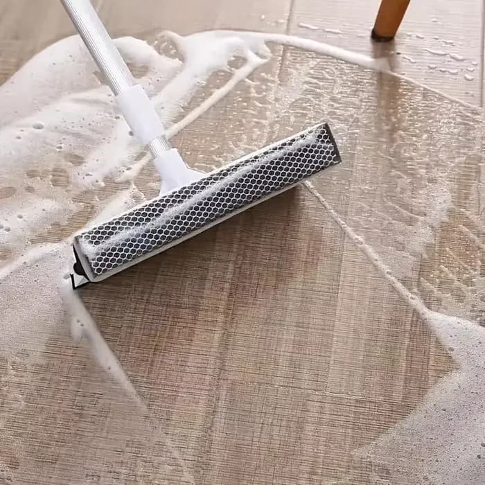 Nettoyeur de vitres double face 2-en-1 avec manche télescopique