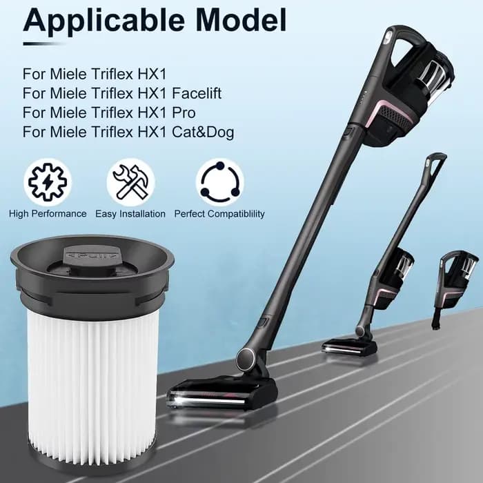 Deux filtres pour aspirateur sans fil Miele Triflex HX1 Facelift, accessoire de filtre pour aspirateur, numéro de pièce 9178017731