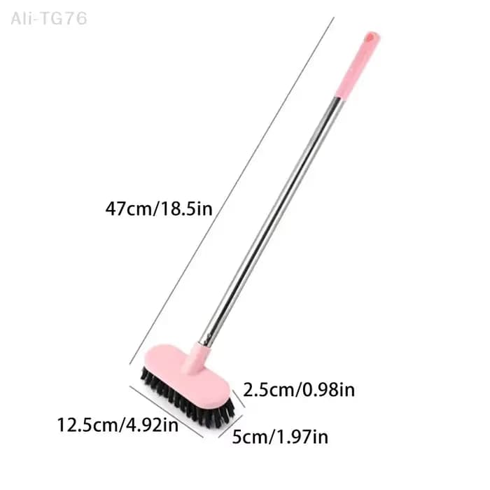 Brosse à récurer les sols avec long manche