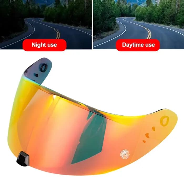 Visière de casque pour Scorpion Exo 1400 carbone R1 & EXO 520 391, visière de casque de moto plaquée, lentille de Protection Uv, bouclier facial
