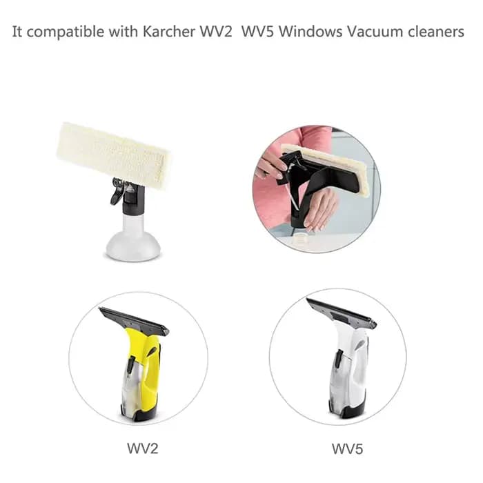 Pour Karcher WV2 WV5 aspirateur de fenêtre lavable vadrouille tissu pièces de rechange verre propre chiffons essuyer