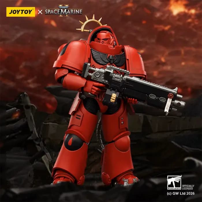 【Accessoires】Figurines d'action JOYTOY Warhammer 1/18 GameEdition Blood Angels Heavy Intercessor avec fusil à visée longue portée et pistolet à visée longue portée