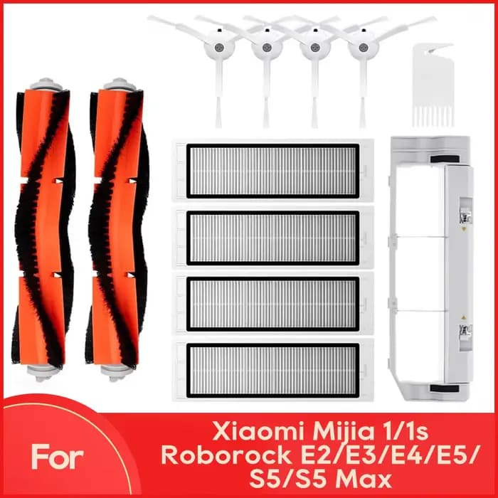 Compatible avec Xiaomi Mi Robot Vacuum Cleaner 1 / 1S SDJQR01RR SDJQR02RR Roborock E2 E3 E4 E5 S4 S4 Max S5 Brosse