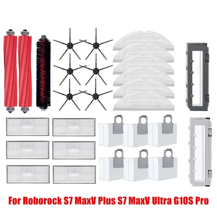 Accessoires d'aspirateur robot pour Roborock, brosse latérale principale, filtre Hepa de vadrouille, S7 MaxV Plus, S7 MaxV Ultra G10S Pro, S7 Pro Ultra G10S Pro