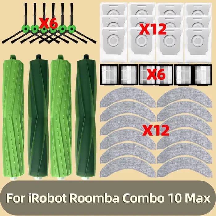 Compatible Pour iRobot Roomba Combo 10 Max Aspirateur Pièces de Remplacement Rouleau Principal