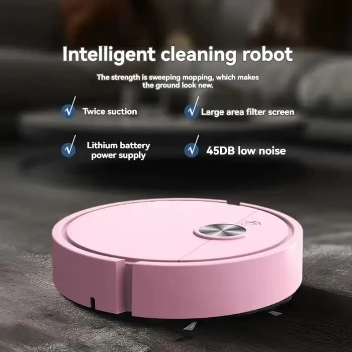 Robot Aspirateur Intelligent 3-en-1 avec Fonction Serpillière