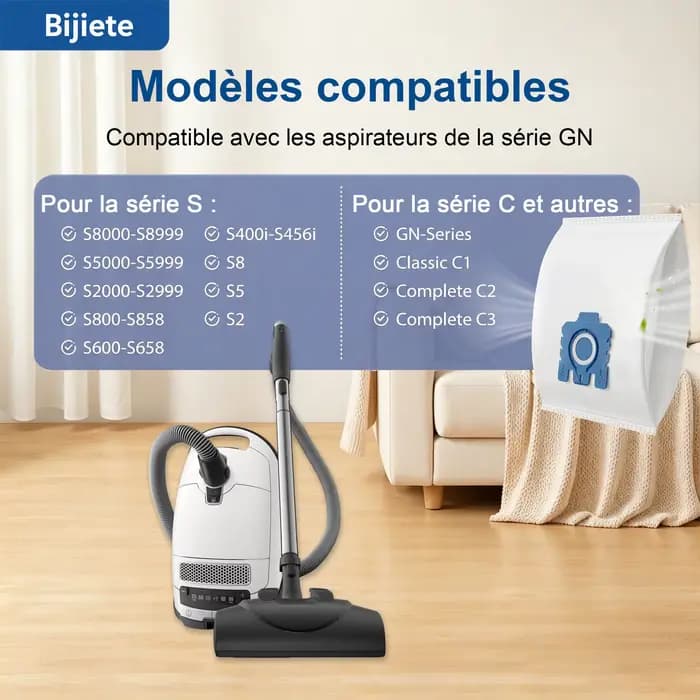 Sacs d'aspirateur Pure GN compatibles