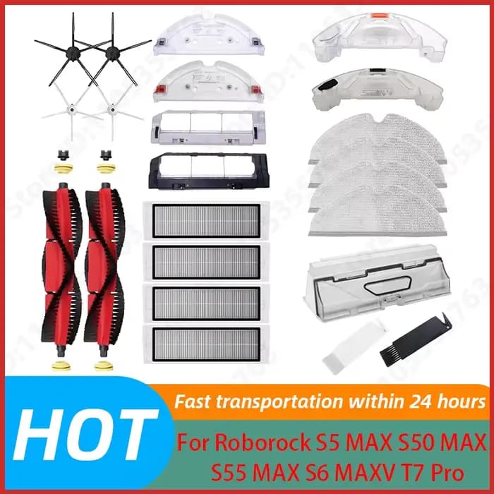 Accessoires pour aspirateur Roborock S5 MAX S50 MAX S55 MAX S6 MAXV : filtre HEPA