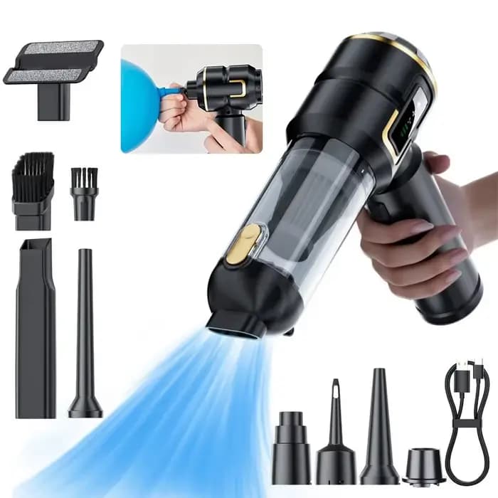Aspirateur à main sans fil mini puissant 998000PA, aspiration forte, portable, pour voiture et usage domestique