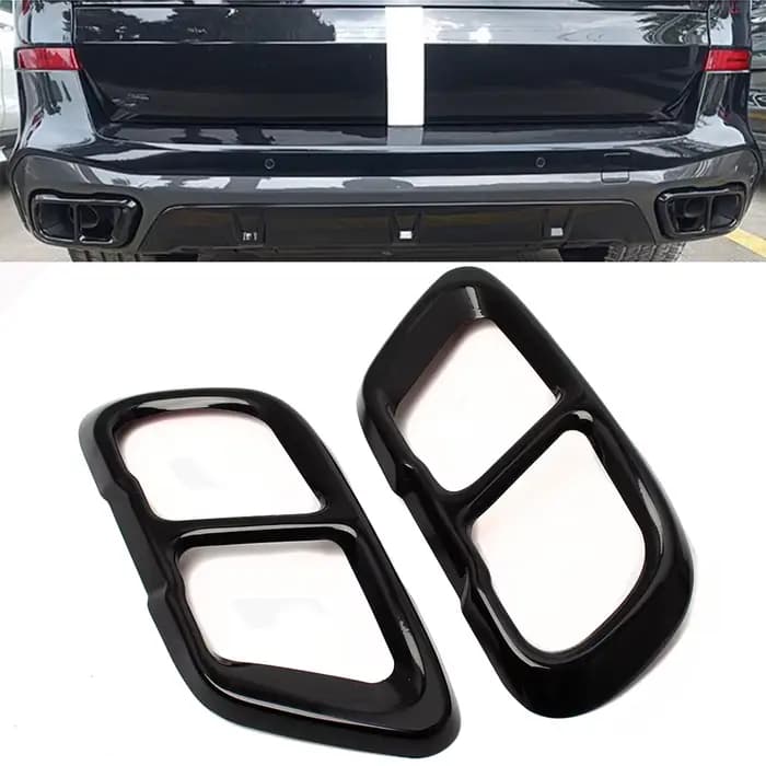 Accessoires extérieurs de voiture, embouts de silencieux d'échappement arrière, protections, garnitures, compatibles avec BMW X5 G05 X6 G06 X7 G07 2019 - 2022