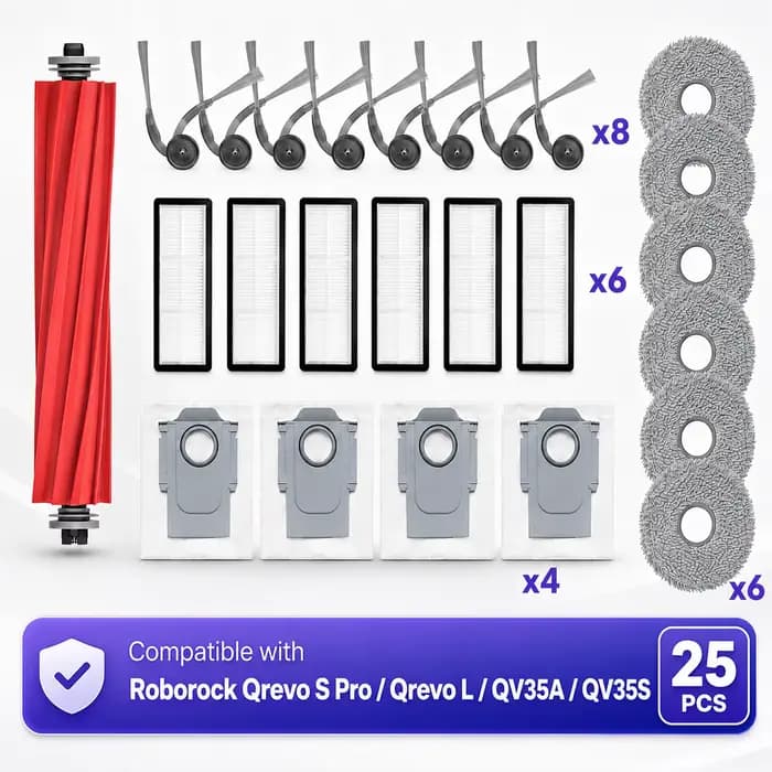 Accessoires pour aspirateur robot Roborock Qrevo S Pro