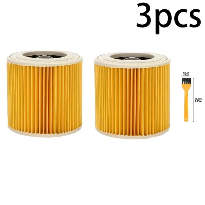 Lot de 2 filtres pour aspirateur avec joint central | Compatible avec les séries WD1