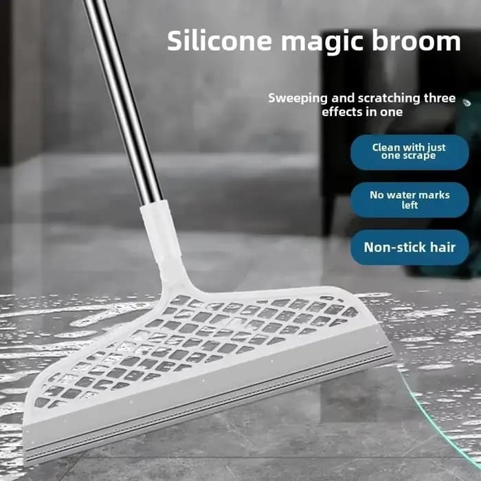 1 balai en silicone double face