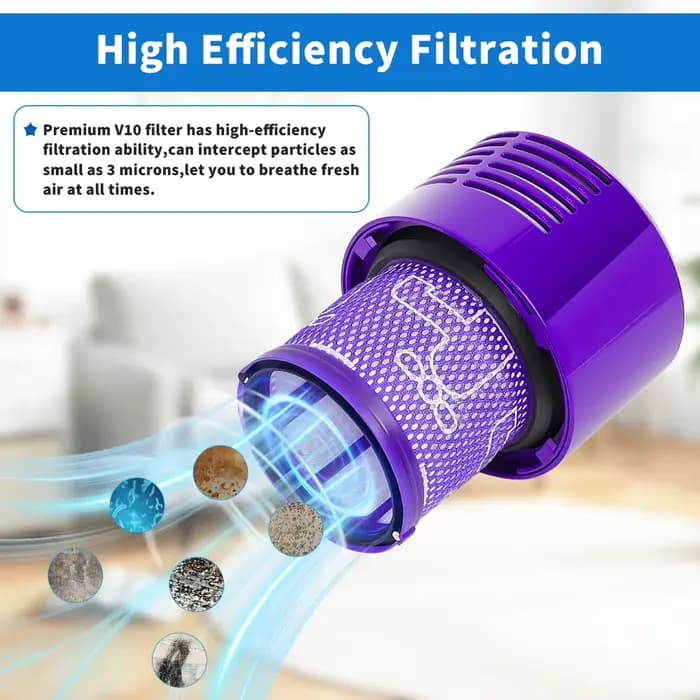 Filtre HEPA pour aspirateur sans fil Dyson V10 SV12