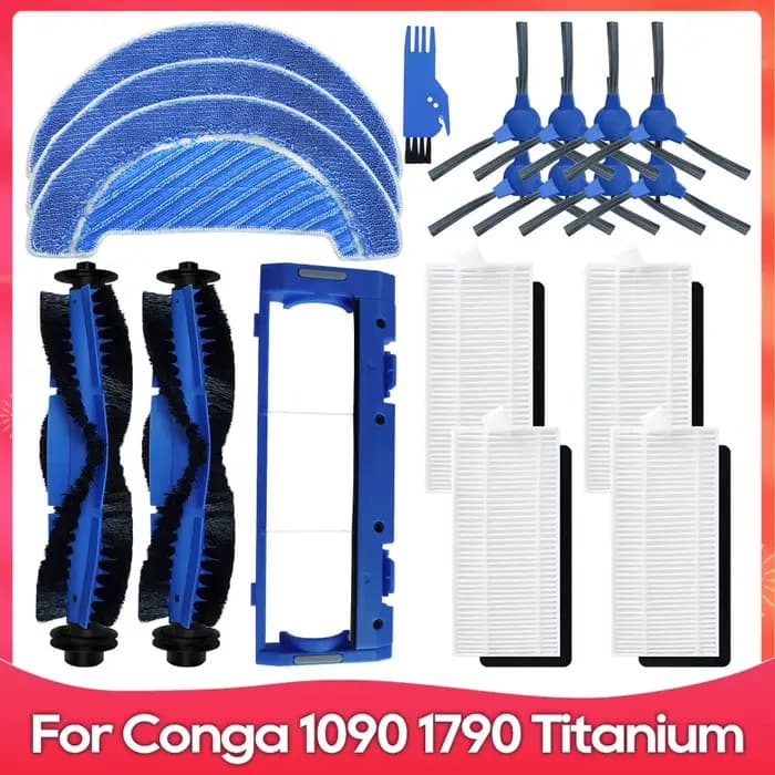 Compatible avec (Conga 1090 / 1790 Titanium Ultra) - Kit Accessoires: Brosse Latérale
