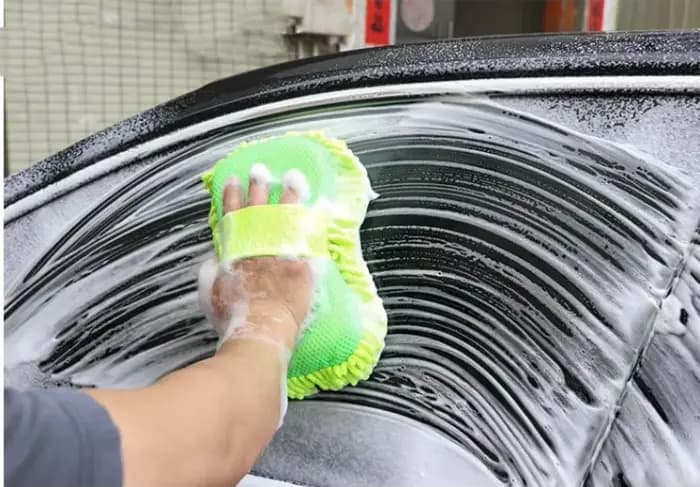 Éponge de lavage de voiture en microfibre