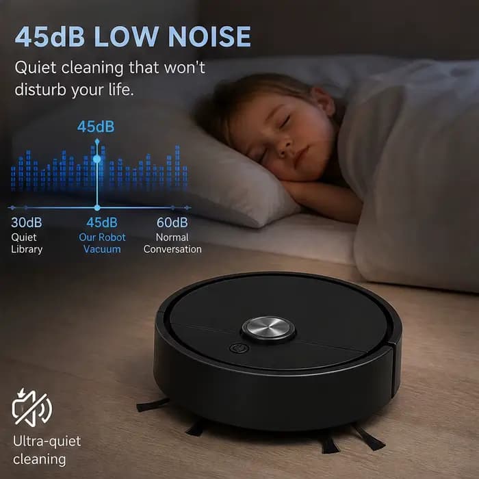 Mini robot aspirateur 3 en 1