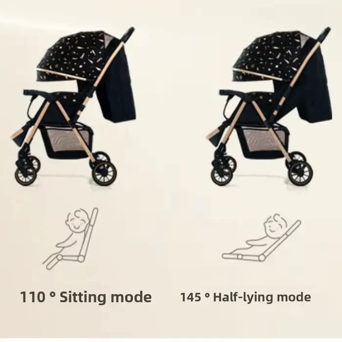 Poussette double détachable pour deuxième enfant, peut s'asseoir ou s'allonger, poussette pliable pour les enfants sortir