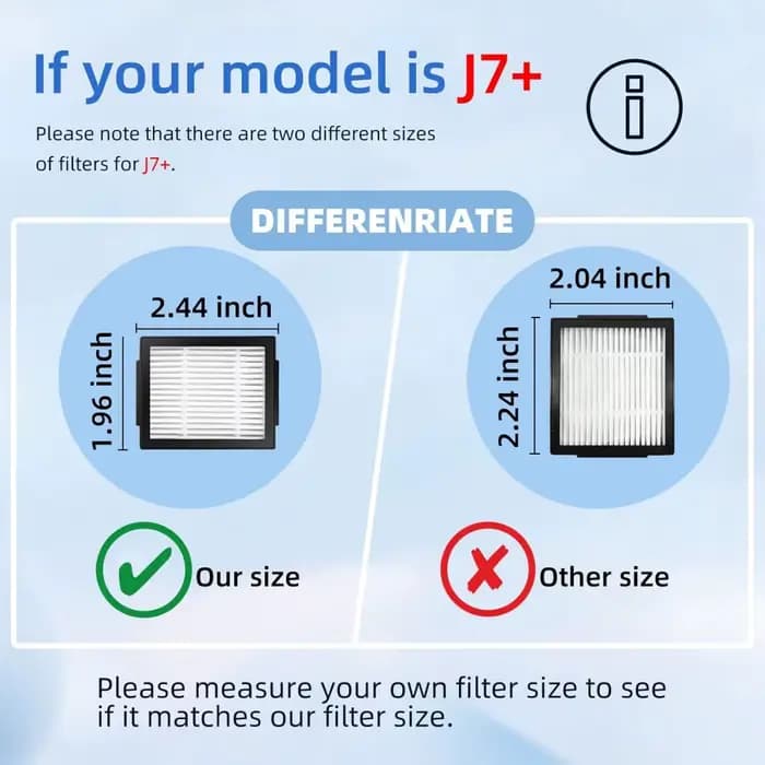 Filtre HEPA pour aspirateur iRobot Roomba série E I et J Combo E5 E6 E7 i3 i3 + i4 i4 + i5 i5 + i6 i6 + i7 i7 + i8 i8 + J5 J6 J8