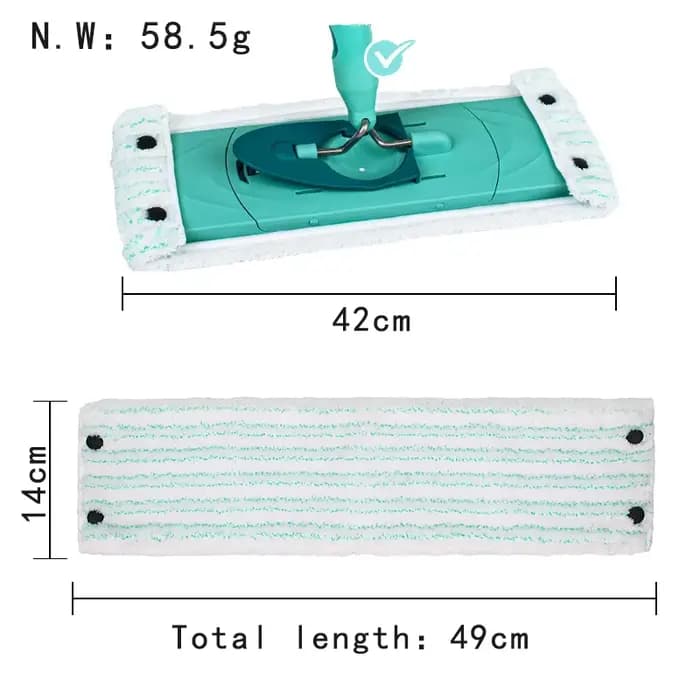 Tampon plat de vadrouille pour Leifheit Clean Twist XL Micro Duo