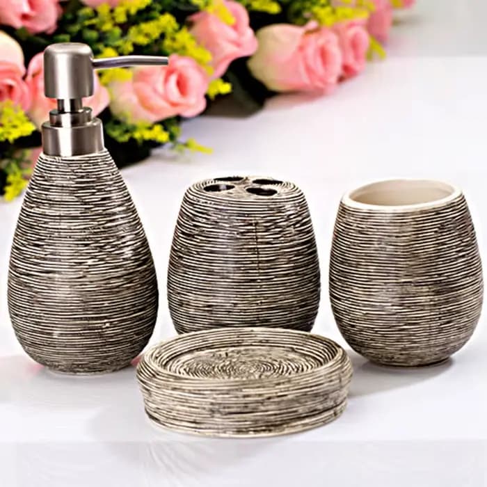 HOCeramic-Ensemble de bouteilles distributrices de shampoing