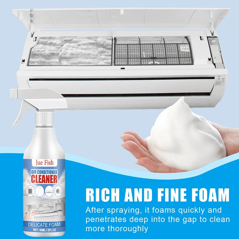 Nettoyant pour climatiseur, bobine de nettoyage de la saleté, mousse de lavage, désodorisant, radiat