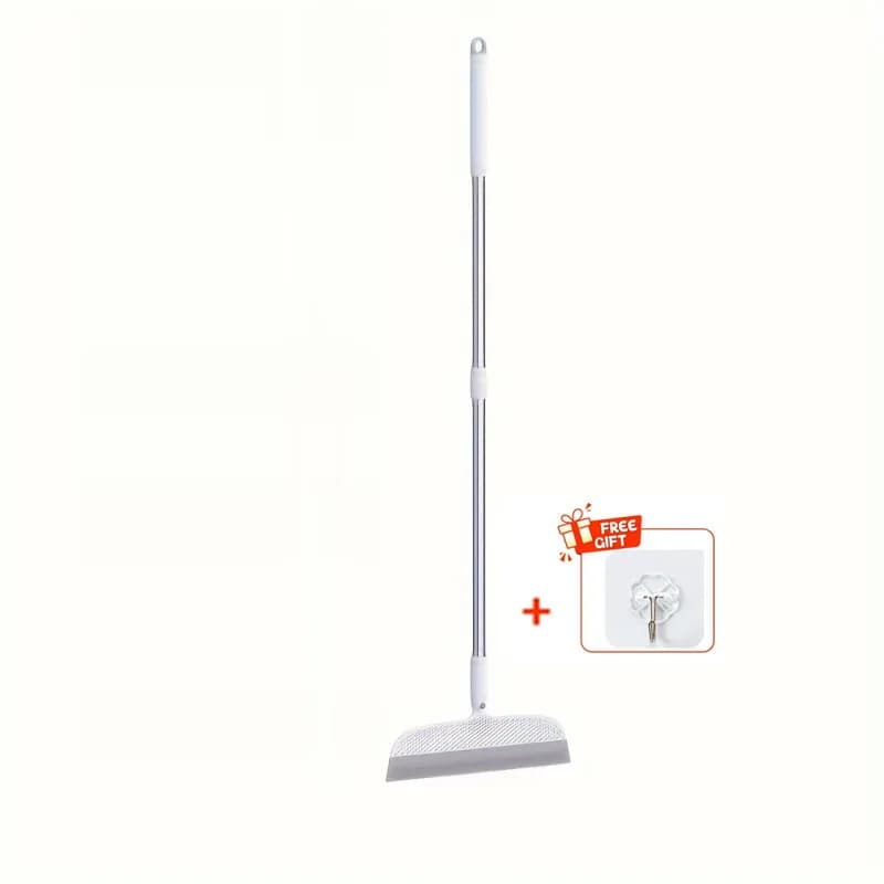 1 balai à long manche pour nettoyer les sols, balai pour salle de bain, balai rotatif à manche régla