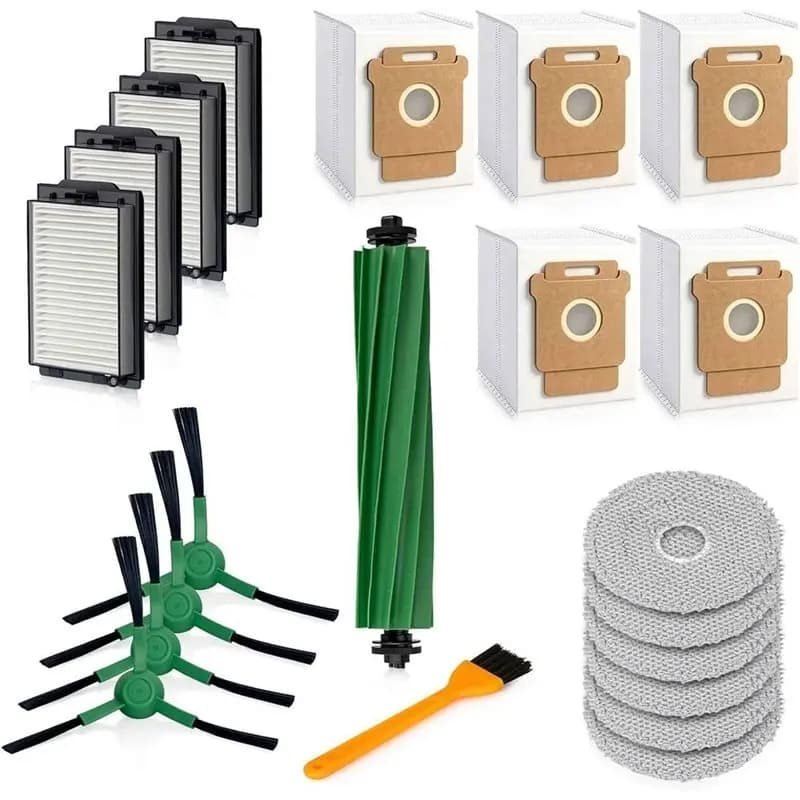 A38T – Kit d’accessoires pour aspirateur robot iRobot Roomba Combo 505/405 : brosse principale, tamp