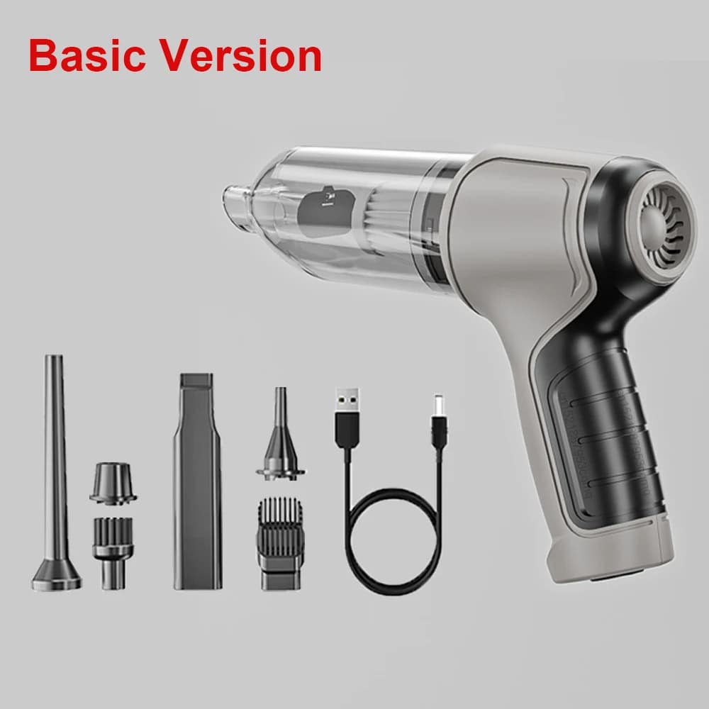 Aspirateur de voiture portable, aspirateur à main sans fil, 95000PA, aspiration puissante, mini aspi